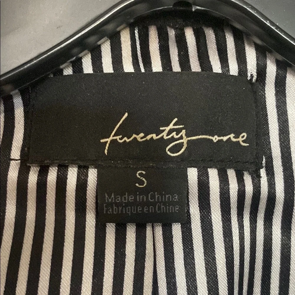 Black Blazer with Striped Lining - Picture 2 of 5